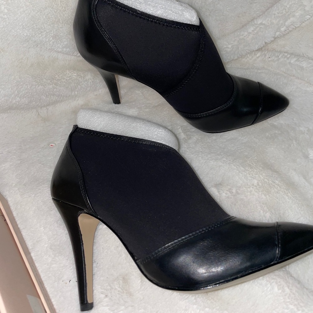 BCBG Black Bootie Heels